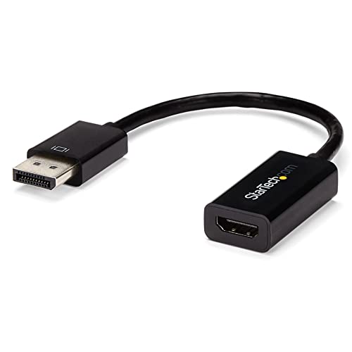 Startech.com DisplayPort на HDMI адаптер - 4K 30Hz Активен приказ на HDMI видео конвертор - DP до HDMI монитор/ТВ/Адаптер за кабел за