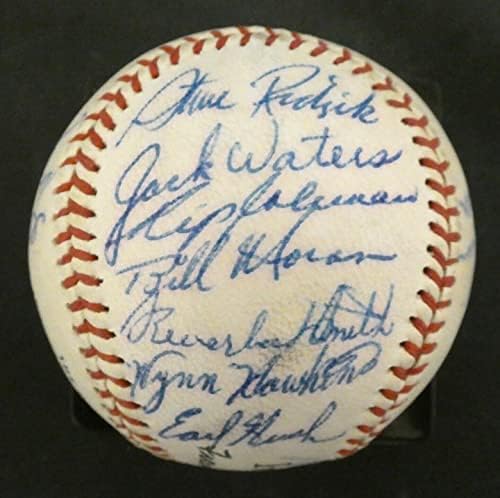 1960 Тимот на Торонто јавор лисја потпиша бејзбол со Спарки Андерсон Чак Танер - Автограмирани бејзбол