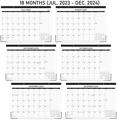 Календар на биро 2023-2024 - Календар на голема биро 2023-2024, јули 2023 година - декември 2024 година, 17 x 12, големи владеечки блокови,