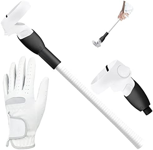 [2 во 1 Надграден дизајн] Селекција за потрага 2 VR голф -клуб рачки за рака+ професионална ракавица за голф, додаток за потрага 2, потрага,