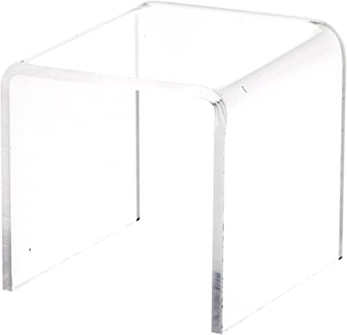 Plymor Clear Acrylic Square Display Riser, 2 H x 2 W x 2 D