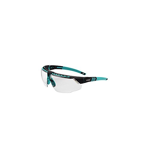 Uvex S2880 Avatar прилагодливи безбедносни очила со облога против гребење со хард колк, стандард, Teal/Black