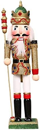 Зах, 12 инчи Божиќни оревици играчки Дрвени оревци за украсување, подарок војник оревчери кукли украси