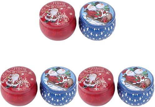 Партикиндом 6 ПАРЧИЊА Божиќни Бонбони Кутии Шноли Кутии За Складирање Накит Божиќни Украси Подароци Украси