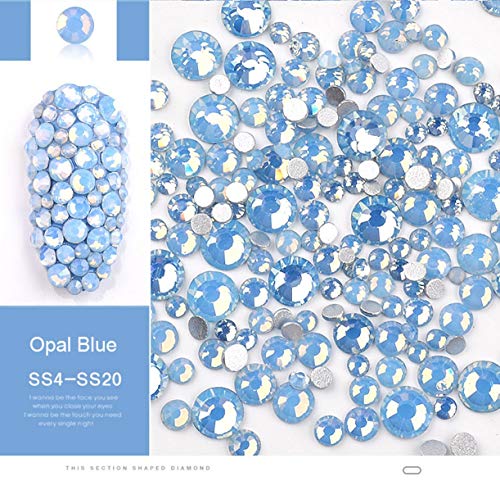 Ongонгџијуан 1400pcs нокти rhinestones manicure crystal opal rhinestones for nails opal stones 3d nail art decorations strass ongles