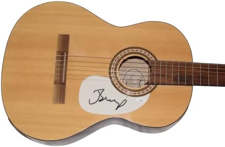 Courон Кугар Меленкамп потпиша автограм со целосна големина Фендер Акустична гитара C w/ James Spence Authentication JSA COA - инцидент
