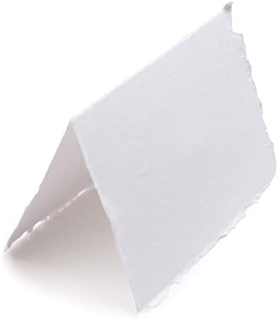 Скитници рачно изработени бели картички за шатори на раб на раб - 25 пакувања - акварел/мешана медиумска хартија за писатели, уметници,