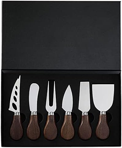 Ножеви за сирење од не'рѓосувачки челик Поставете вилушка Колекција на орев рачка со сирење со кутија за подароци 1 парчиња