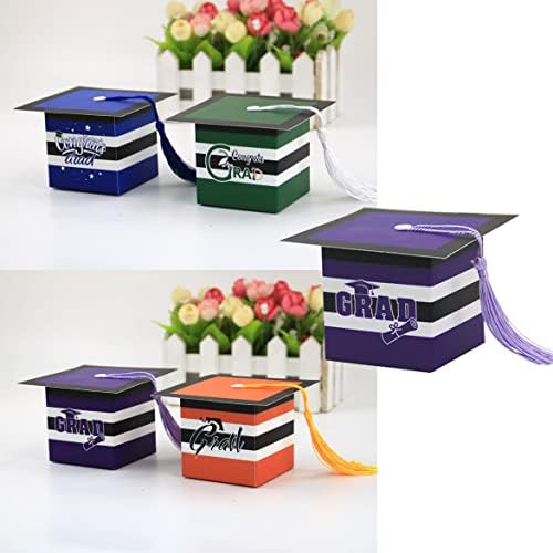 ИГУФСДИГ 25 парчиња 2022 Прослава За Дипломирање Кутија За Дипломирање Капа За Дипломирање Подарок Кутија За Бонбони Кутија За Дипломирање Кутија
