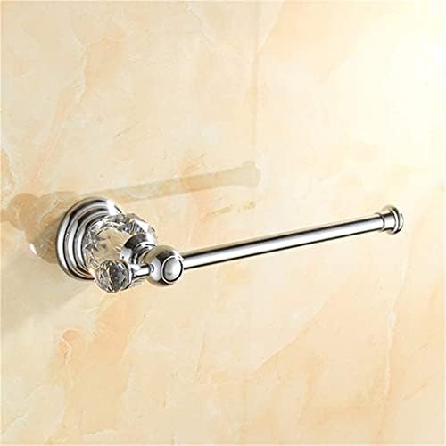 Кристални додатоци за бања поставува сребрени полирани производи за бања со цврсти месинг хардвер за бања поставува држач за хартија