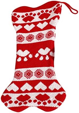 Божиќно порибување Класичен голем чорапи карактер за семејни празници Божиќни забави украси колибри витраж висини за стакло