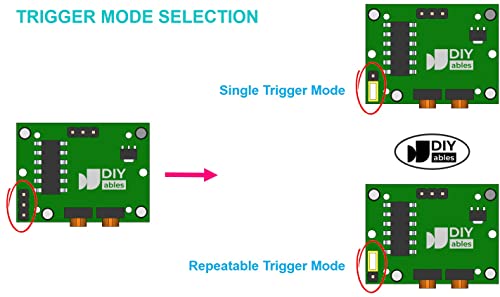DIYABLES 2PCS HC-SR501 INFRARED PIR MOTION сензор за Arduino, ESP32, ESP8266, Raspberry Pi