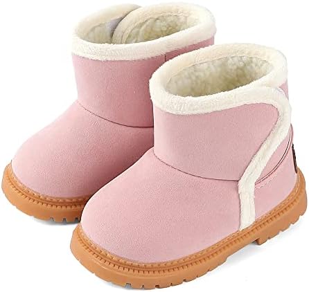 МК Мет Кили Зимски чизми за чизми за деца за момчиња меко топло крзно снежни чизми за девојчиња плишани црни снежни чизми
