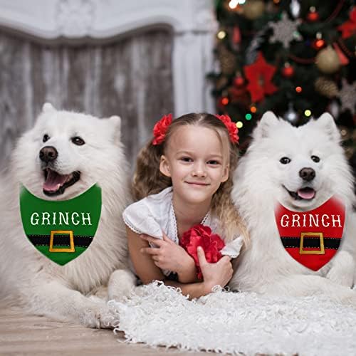 Секој дизајн 6 Пакет Божиќни Кучиња Бандани Црвена Зелена Сина Карирани Лигавчиња Дедо Мраз Снешко Ирваси Куче Шамија Што Се Перат