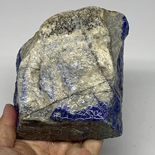 1400 грама, 4 x4 x3.1 , Природни груби лапис лазули кристални минерали примероци од Авганистан, Б21466
