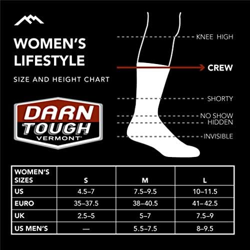 Darn Tough (6086 женски животен стил на екипажот со лесен чорап