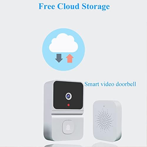 Безжичен врата, вратата на вратата, ноќен визија USB Mini Chime Home Security Video Doorbell Wife Wireless WiFi со камера