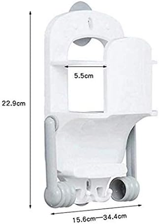 Држач за ролна за тоалетна хартија ZLDXDP или решетката за складирање на пластична обвивка направена од пластика со wallид поставен за додатоци