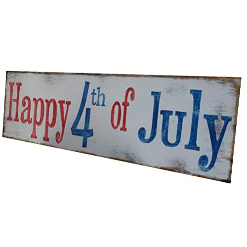 ПРЕДИЗУМ Денот На Независноста Забава Висечка Плоча Среќен 4 јули Патриотски Занает Знак Украс Домашна Декорација