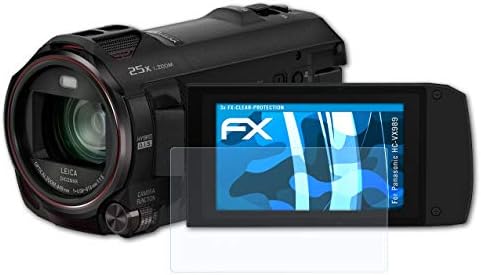 Филм за заштита на екранот Atfolix компатибилен со Panasonic HC-VX989 Заштитник на екранот, ултра-чист FX заштитен филм