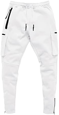 МИАШУИ Лизга Фитнес Машки Мулти-Џебни Спортски Обични Панталони Патент Панталони Џеб Машки панталони 9 10