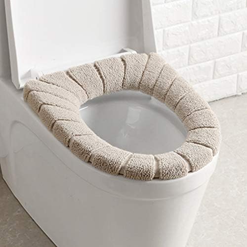 Topbathy 3pcs тоалетот на тоалетно седиште за истегнување на топлото меко универзално еластично еластично подлога за покривање на седиштата