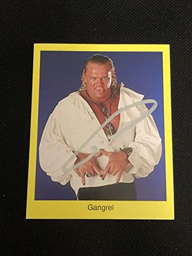 Gangrel 1998 Cardinal WWF Wrestling Потпишана автограмирана картичка - Фотографии за автограми во борење