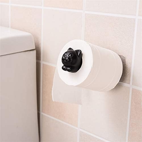 XFXDBT Самолеплив Држач За Ролна За Тоалет Пластика, Држач За тоалетна Хартија Монтиран на ѕид Без Држач За Ролна За Ткиво За Дупчење
