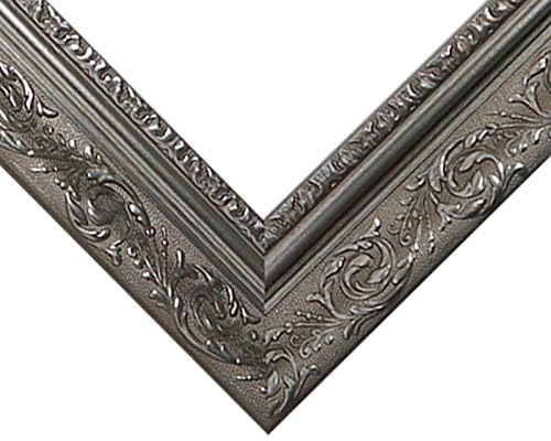 Neumann Bilderrahmen Барокна рамка сребрена ситно украсена 840 arg, исечено на Mitred 23,62 x 47¼ инчи