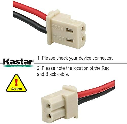 Kastar 1-Pack 2/3AAA 2.4V 300MAH Замена на батеријата за Uniden BT-801, XC810, XC815, XCA550, XCA555, VTech BT183642/BT283642