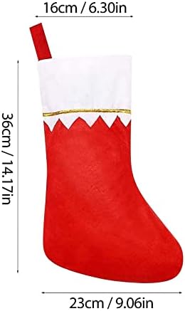 2022 година 15инх камин фаворизира залиха Божиќ за Божиќни забави за забавување DIY виси декорација црвени чорапи подароци дома украс украс