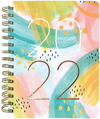 Планери за дизајнери на графики - 18 -месечен календар - Календар на насликани мозочни лични планери - Месечна и неделна агенда, белешки и налепници