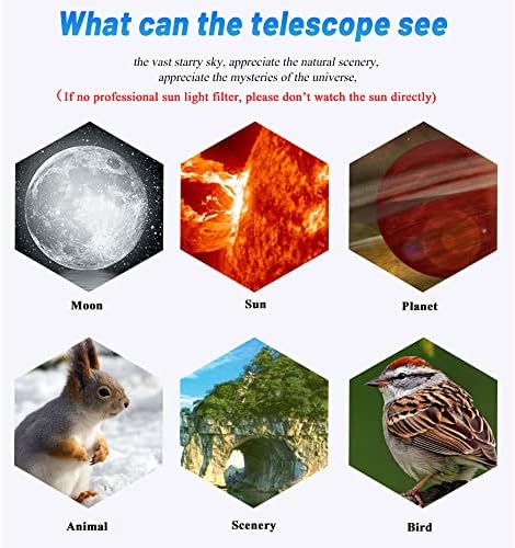 Hd 70mm Бленда 400mm Фокусна, Астрономски Прекршување Телескоп За Деца Почетници Ѕвезда Набљудување Астрономија Опсег Со Торба За Носење