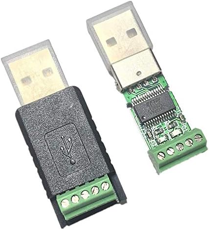 Адаптер за конвертор USB до RS485 со FTDI чип 3.3V 5V за паметен метар, поддржан од Windows Mac, црно