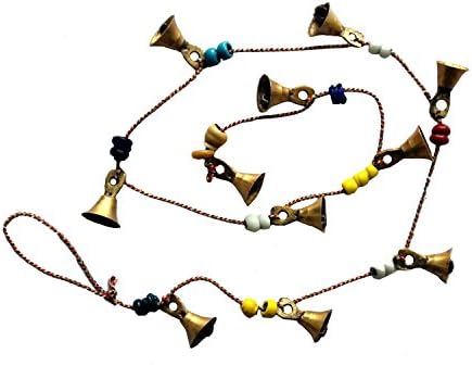 Манго Подароци Декоративна Низа од 11 Месинг Гроздобер Ѕвона Индиски Стил
