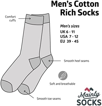 Машки чорапи со сложувалка за сложувалки, присутен подарок за него, за него случајна големина 7-12 една големина