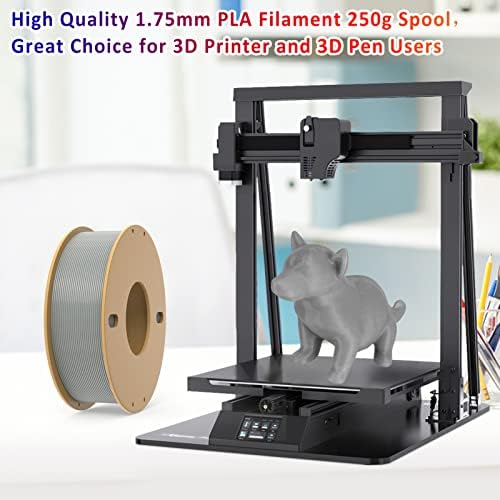 Дикале PLA+ 3Д филамент за печатач 1,75мм без затегнување, нето тежина 250g spool, 2 пакувања, во вкупно 0,5 кг, Pla Pro Plus,