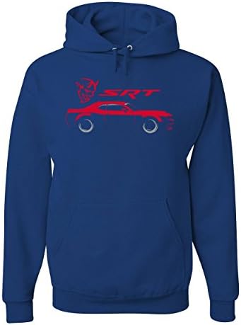 Tee Hunt Dodge Challenger SRT Demon Hoodie American Muscle Car Hemi Sweatshirt