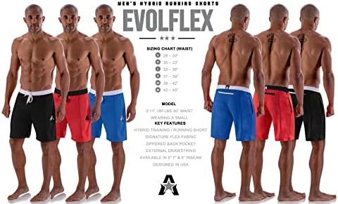 Атлетика на химна елфлекс -тренингот шорцеви мажи 9 инчни џебови од инсем и задниот дел - тренинг, атлетски, трчање, шорцеви