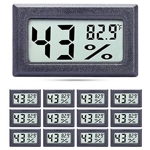 Gobroa Mini мал термометар за хигрометар, дигитален монитор за мерач на влажност во затворен простор со сензор за мерачи на температурата