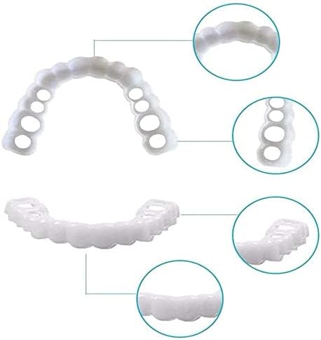3 пара инстант фурнири протези лажни заби заби се насмевнуваат заби врвни лажни заби белење на козметичко покривање на забите за мажи и жени за самоуверена насмевк?