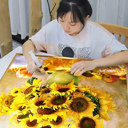 Интар 5Д DIY Дијамантски комплети за сликање за возрасни за возрасни со големи димензии сончогледи мозаик ригистони везови дома
