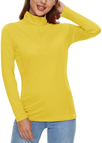 Крисули женски кошули со долги ракави за заштита од сонце 1/4 поштенски летни кошули за пешачење