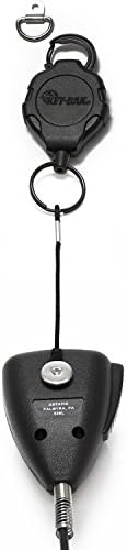 COBRA HG M75 Премиум замена на моќност CB микрофон-4-пински конектор, 9 нозе Highflex ™ & Key-Bak Mic-Bak CB Radio Tether, Tether,