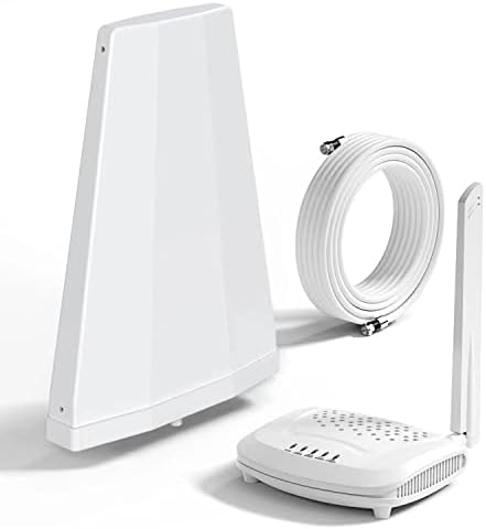 Засилувач на сигнал за мобилни телефони Amamboost за дома и канцеларија - 5 бенд -мобилен телефон засилувач 3G 4G LTE, мобилен