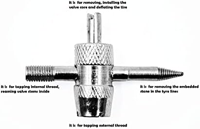 Аксерирање гума за подигната вентил за влечење/инсталатор, двојни алатки за отстранување на јадрото на вентилот со единечна глава, алатка за
