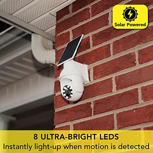 Корисна Brite Security 360 LED светло, лажна безбедносна камера од 360 степени со 8 супер-светла LED светла, светло за движење отпорен на временски услови за домашна безбедност, ?