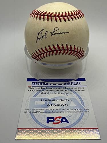 Боб Лимон Индијанците Од Кливленд Потпишаа Автограм Официјален Млб Бејзбол ПСА днк *79-Бејзбол Со Автограм