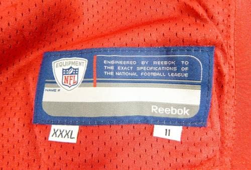 2011 година во Сан Франциско 49ерс 67 Игра издадена црвена пракса Jerseyерси 3XL DP32781 - Непотпишана игра во НФЛ користена дресови