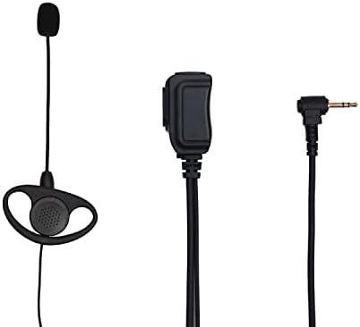 TDYU 2.5mm Walkie Talkie слушалки со MIC PTT, D обликувајте ја Earpice за Motorola Talkabout MH230R MR350R T260 T260TP T200 T200TP T460